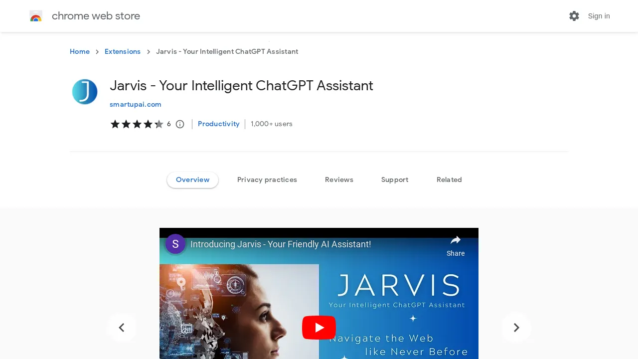 Jarvis AI Assistant screenshot