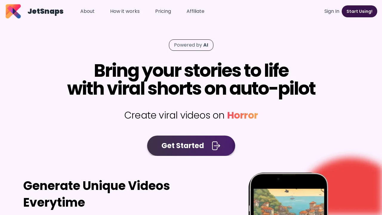 Jetsnaps screenshot
