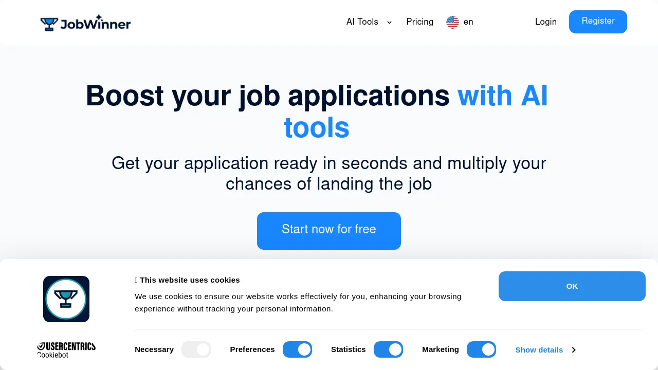 JobWinner - AI tailored resumes & interview prep