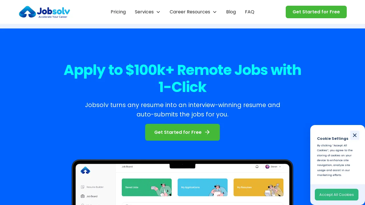 Jobsolv: Auto-Apply & Tailored Resumes screenshot