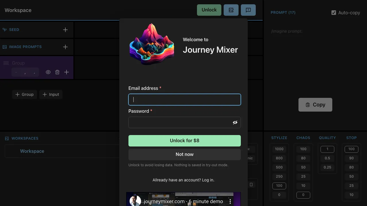 Journey Mixer screenshot