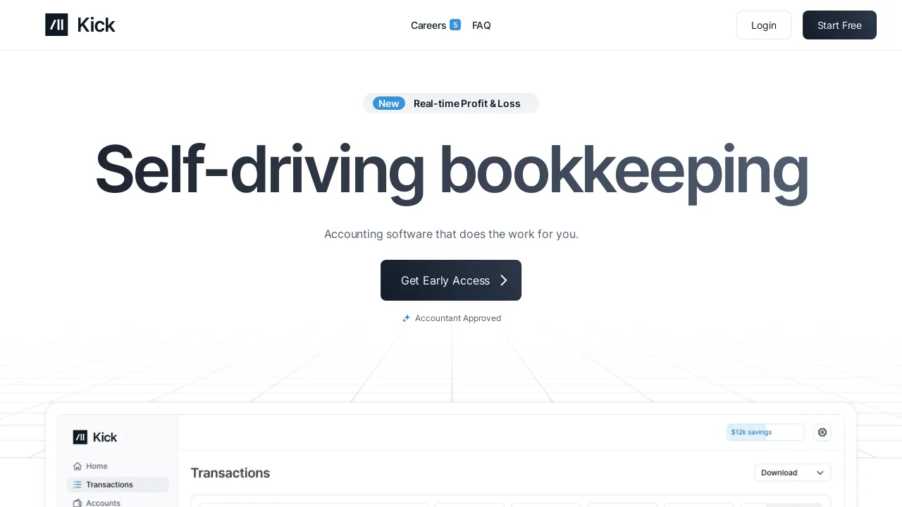 Kick.co screenshot