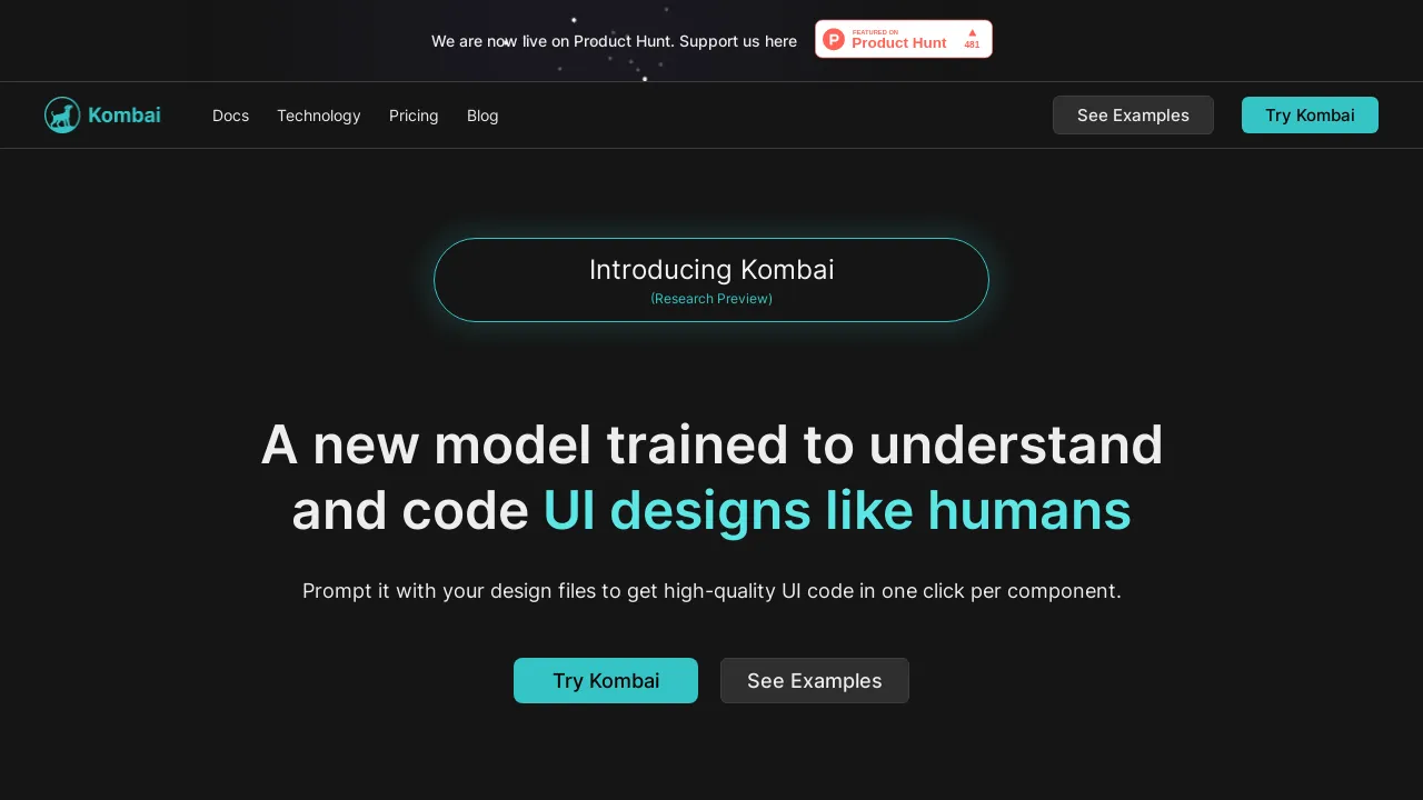 Kombai (Research Preview) screenshot