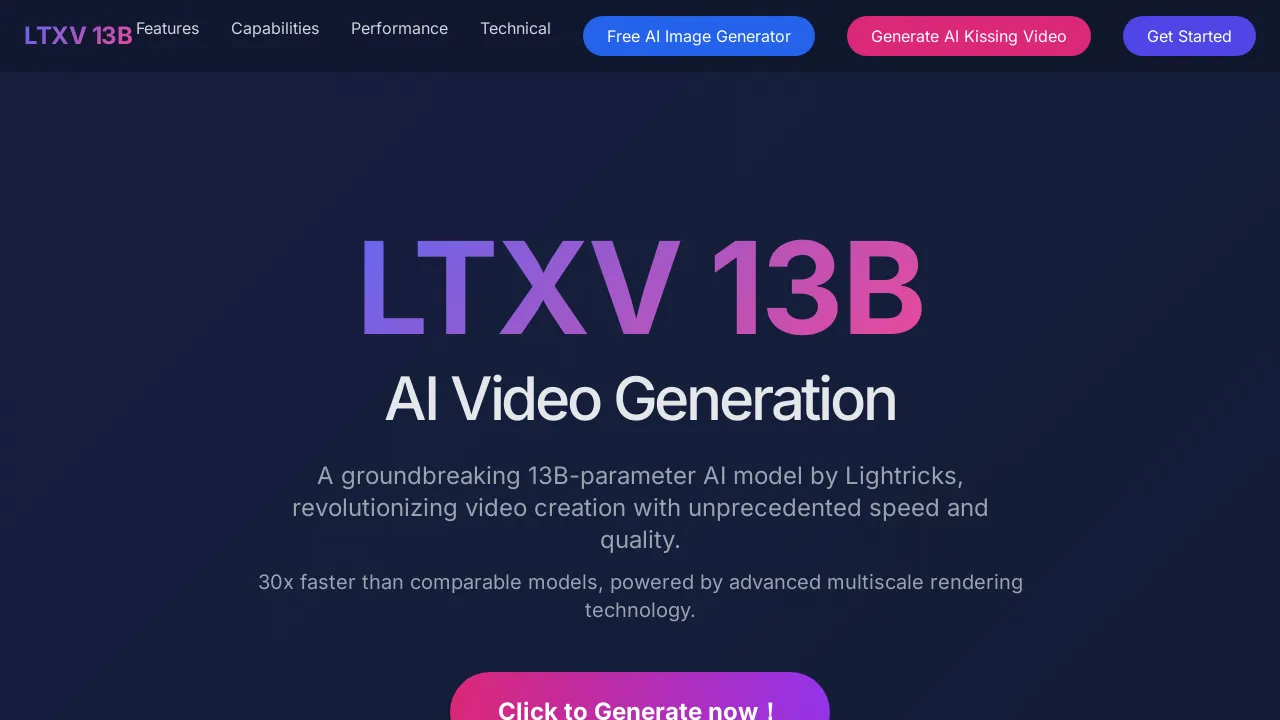 LTXV 13B open-source video model screenshot