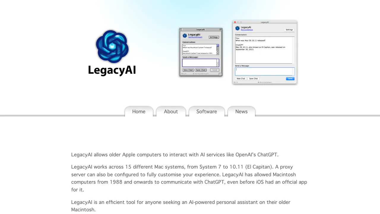 Legacy AI screenshot
