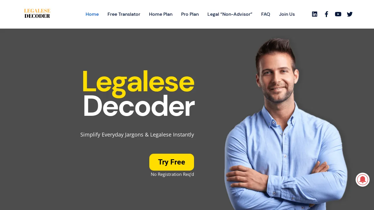 Legalese Decoder screenshot