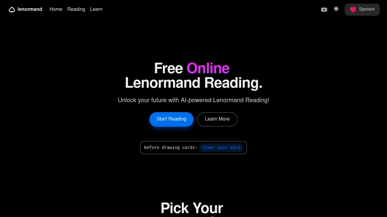 Lenormand Reading