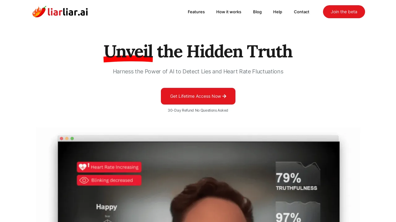 LiarLiar.ai - The AI Lie Detector screenshot