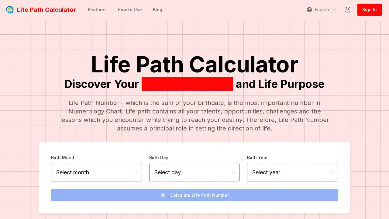Life Path Calculator