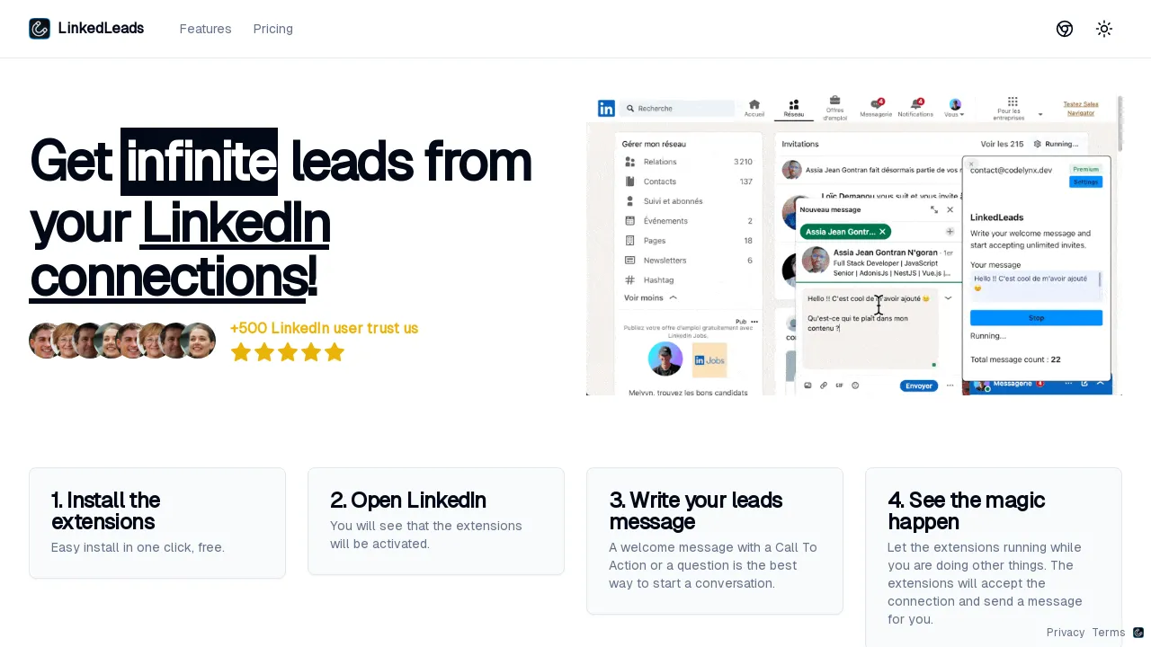 LinkedLeads screenshot