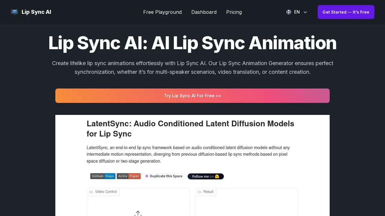 Lip Sync AI screenshot