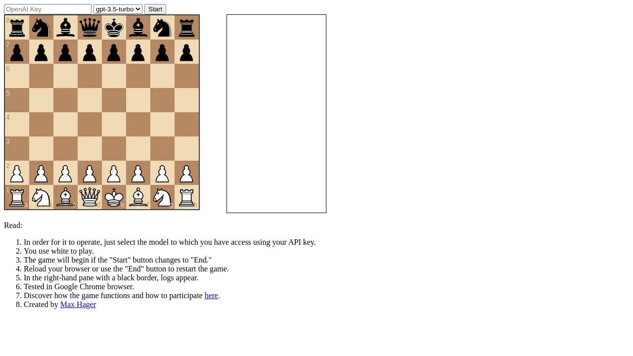 Llmchess screenshot