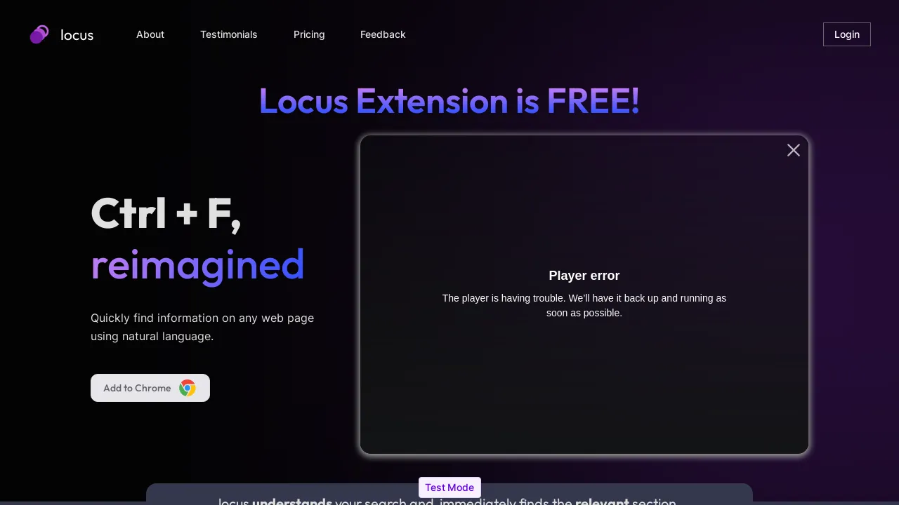 Locus screenshot