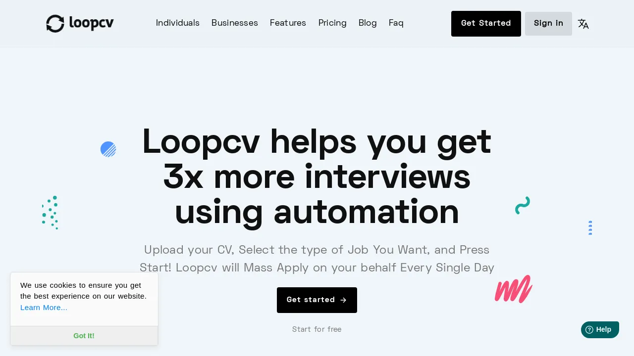Loopcv screenshot