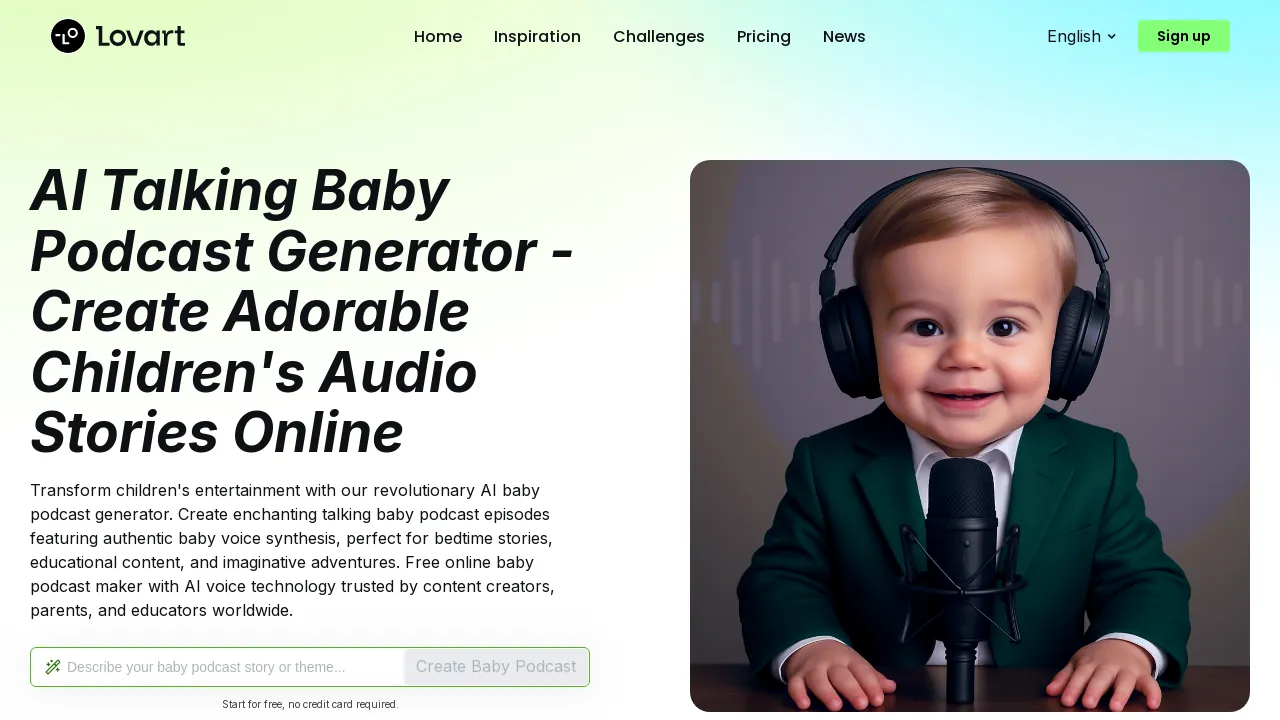 Lovart-Al Baby Podcast Generator