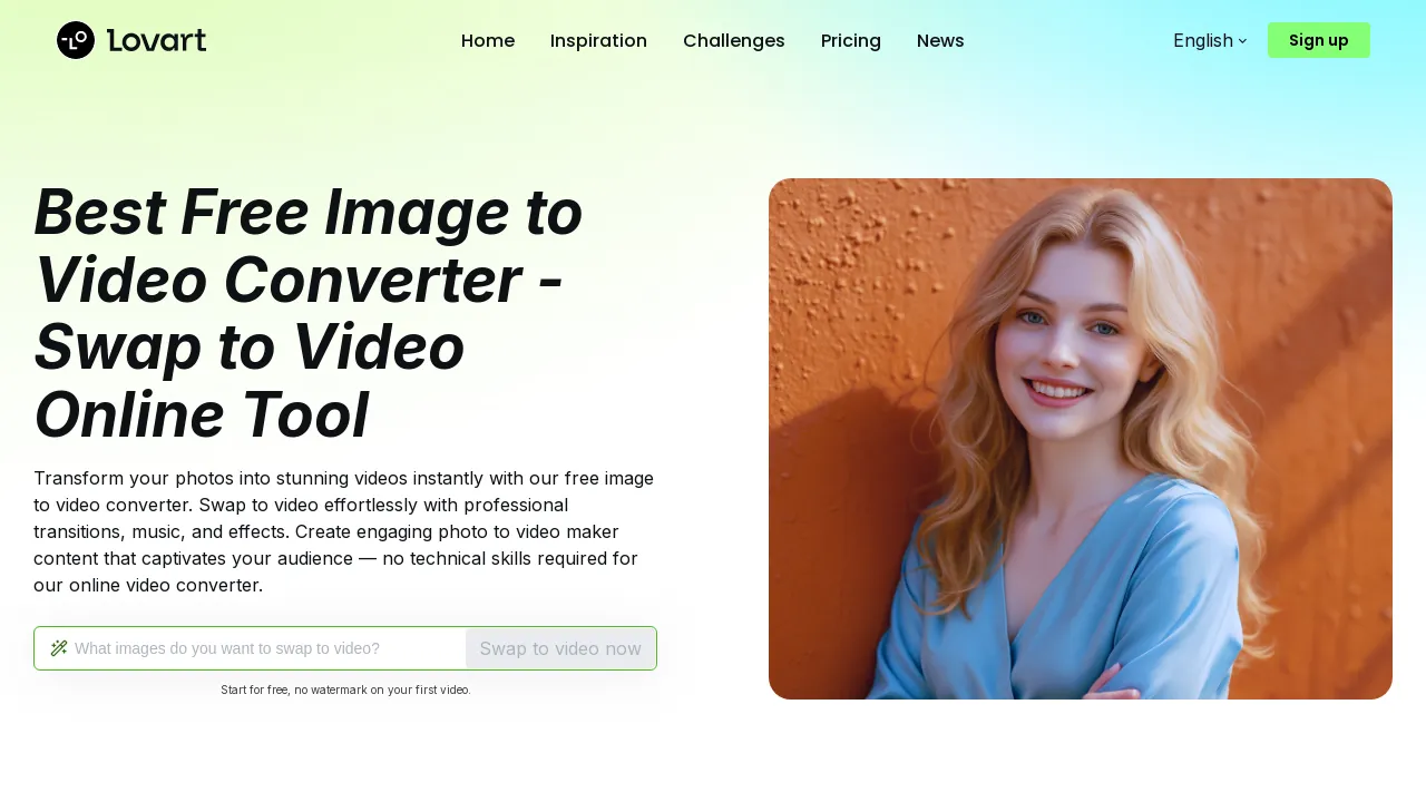 Lovart-Al Image To Video Converter