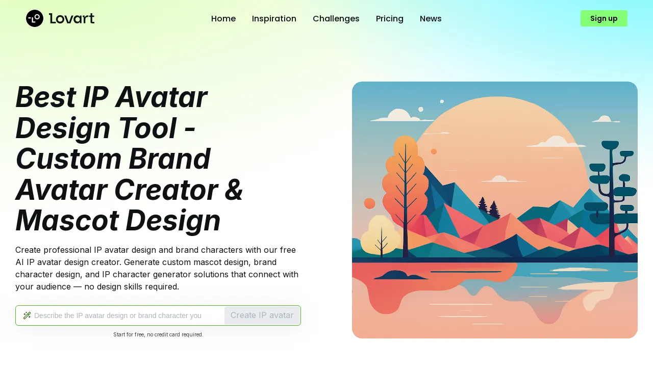 Lovart-Al Ip Avatar Design