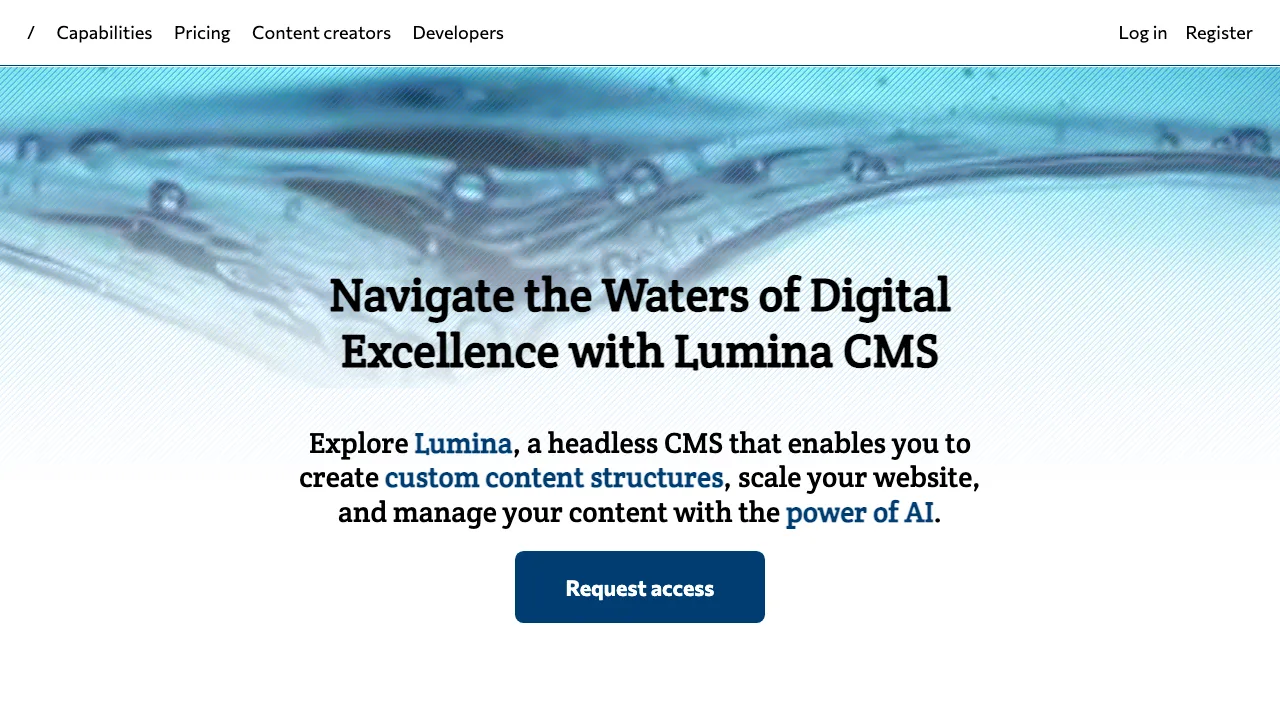 Lumina CMS screenshot