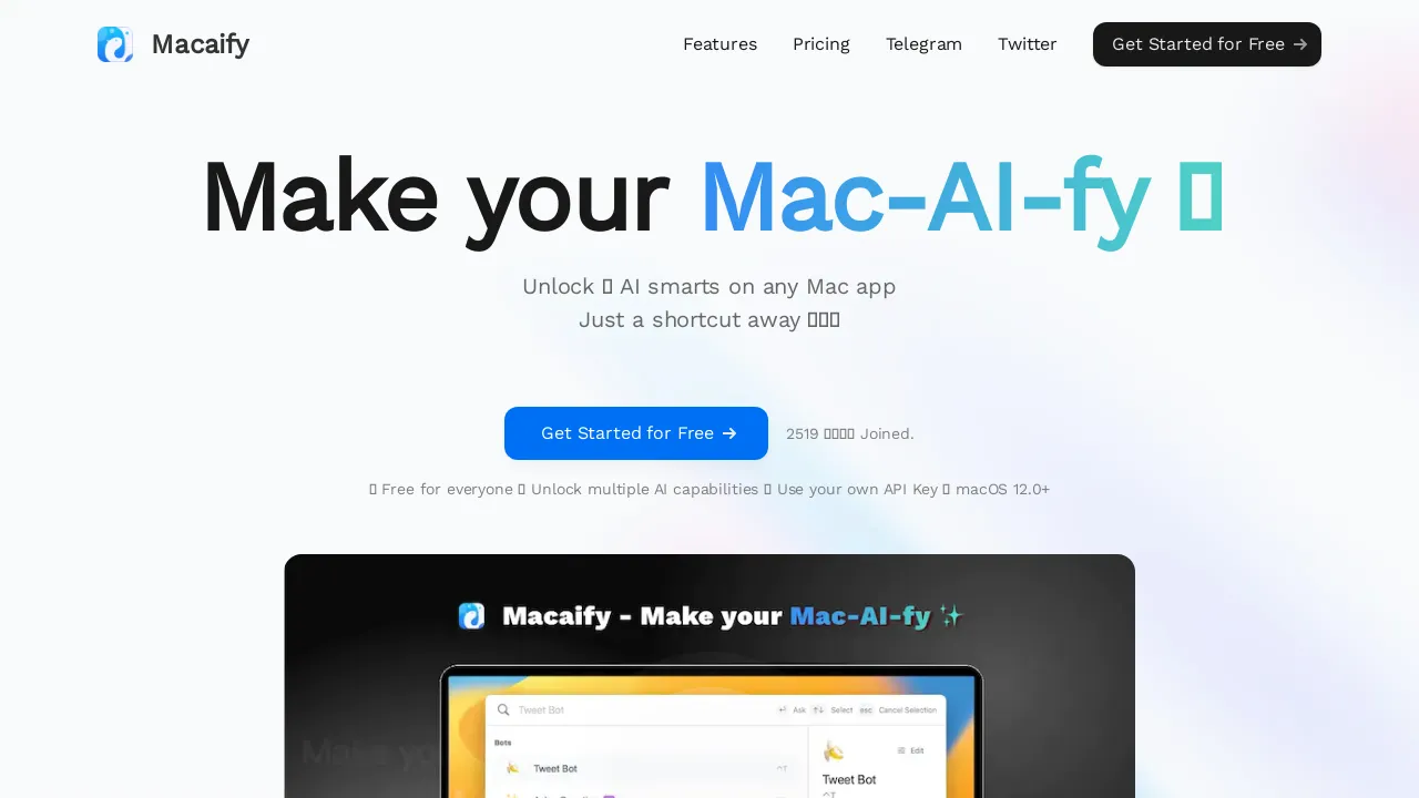 Macaify screenshot