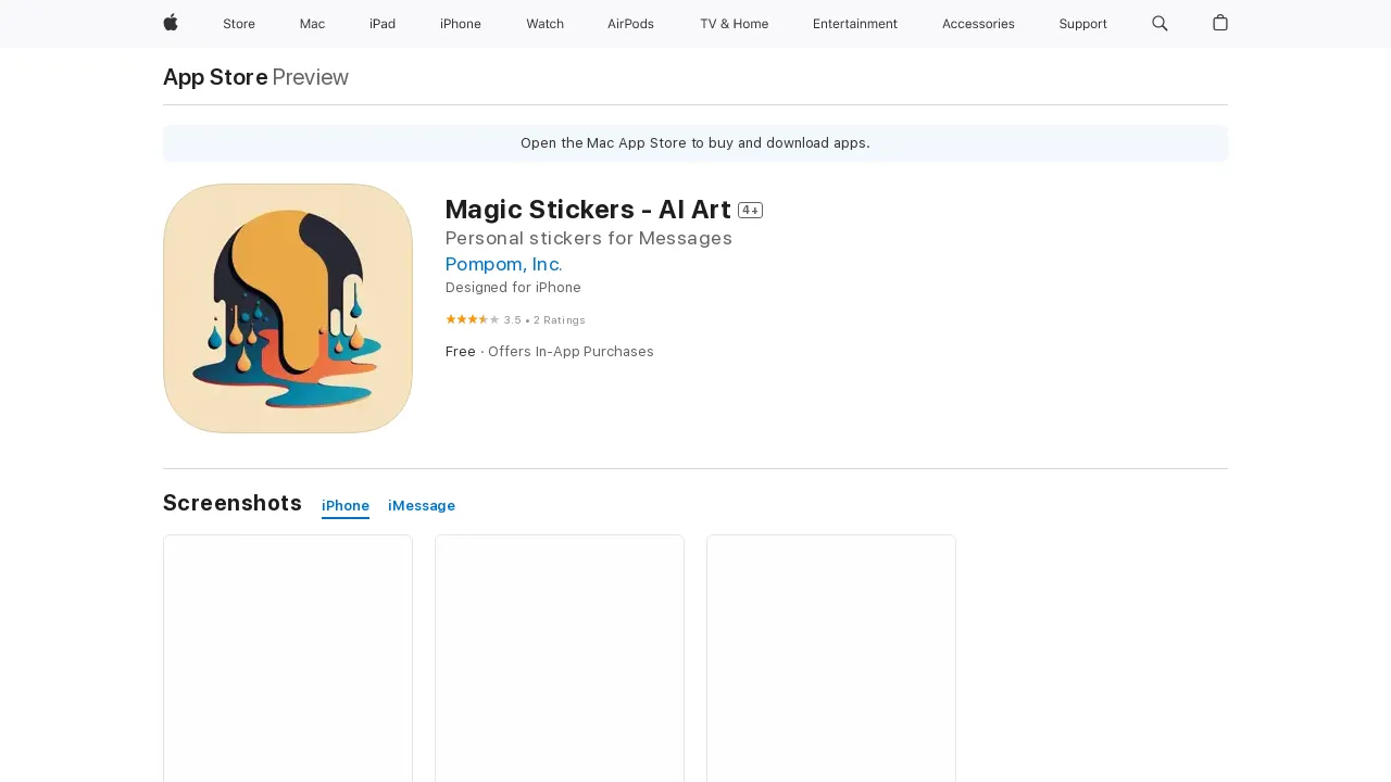 Magic iMessage Stickers screenshot
