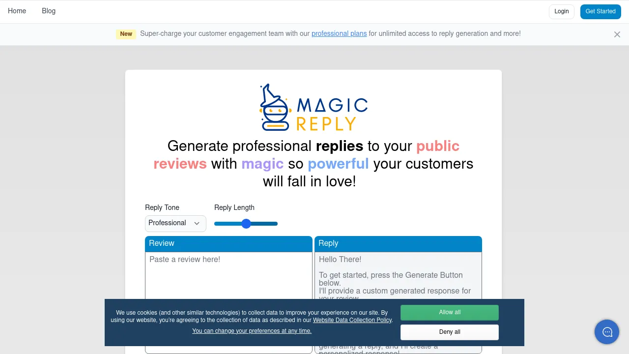 MagicReply screenshot