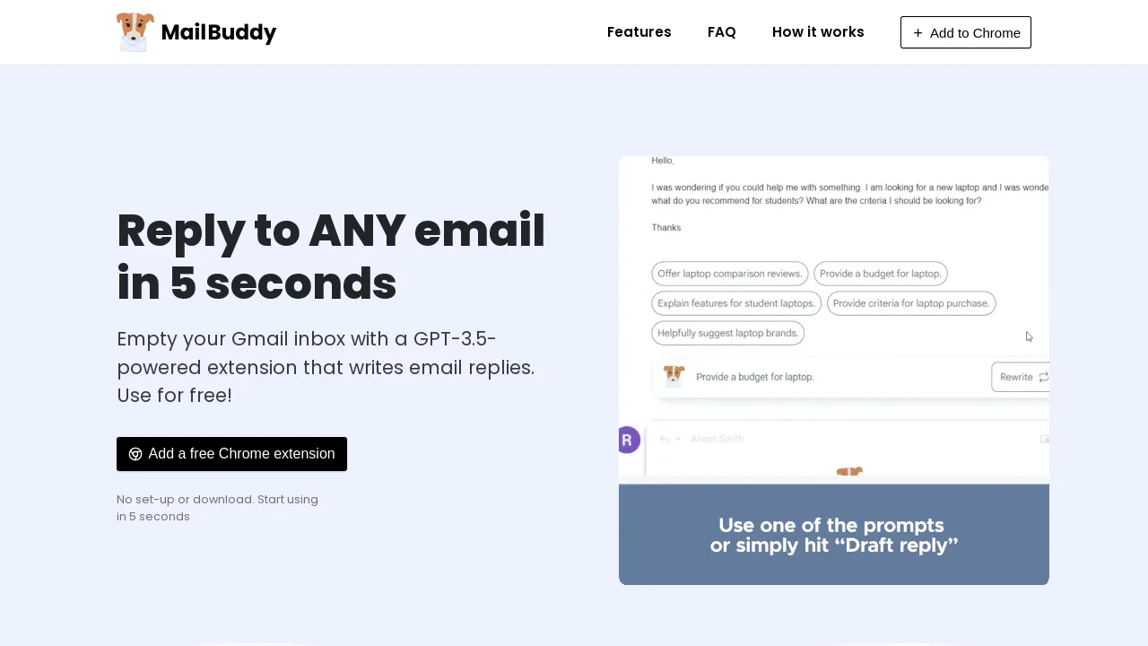 MailBuddy screenshot