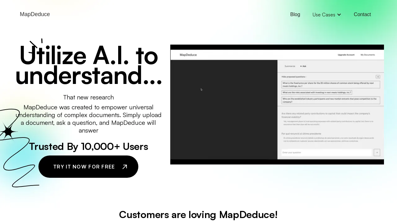 MapDeduce screenshot