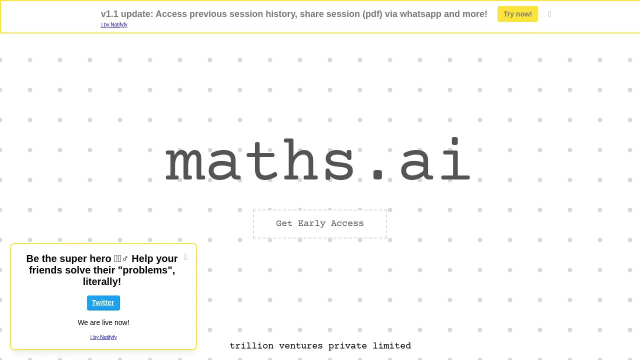Maths.ai screenshot
