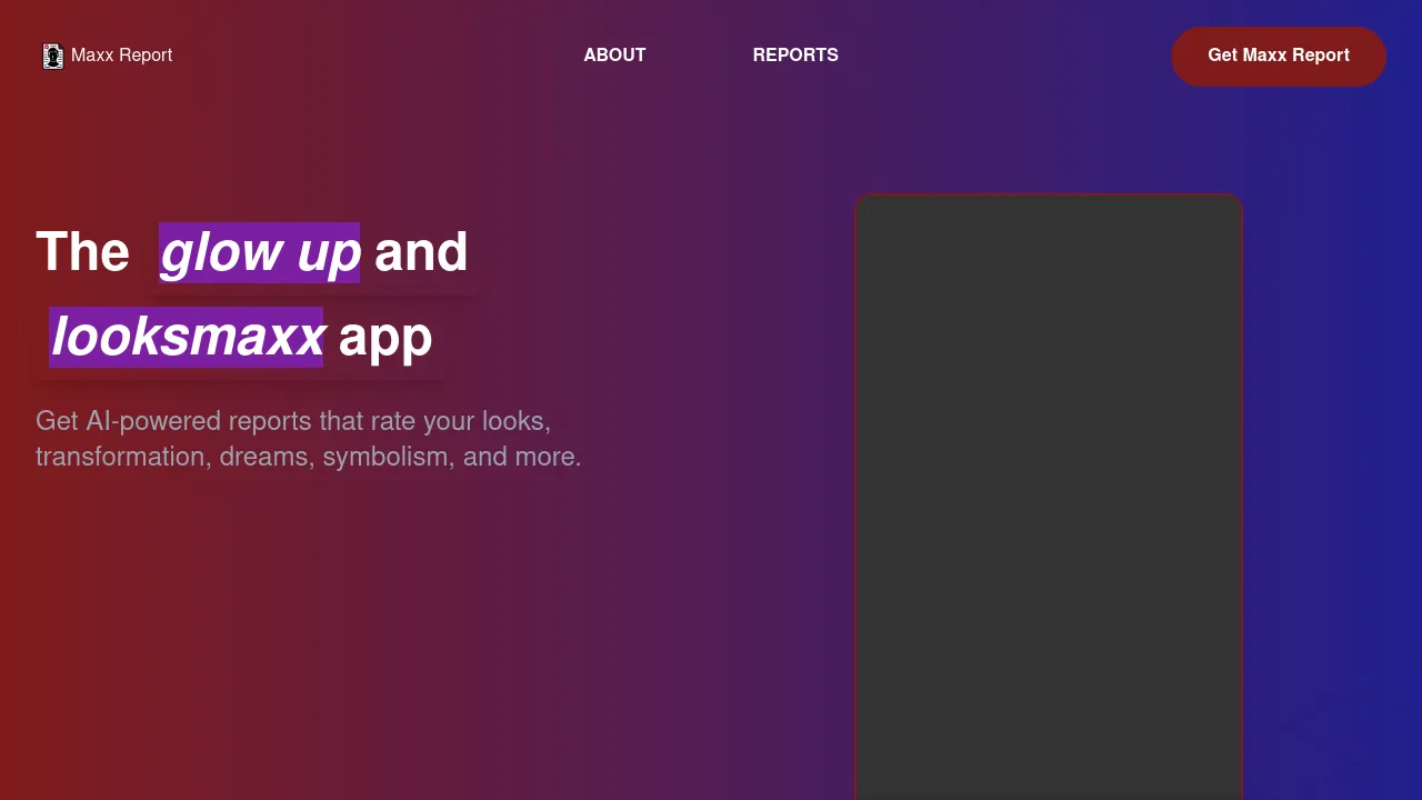 Maxx Report screenshot