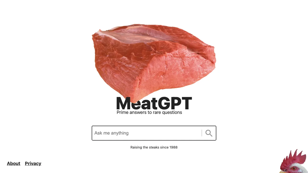MeatGPT screenshot