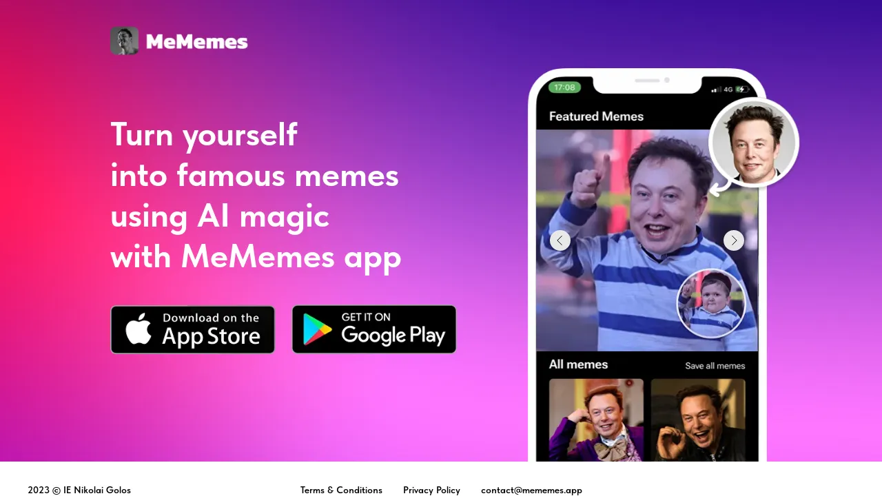 Mememes screenshot