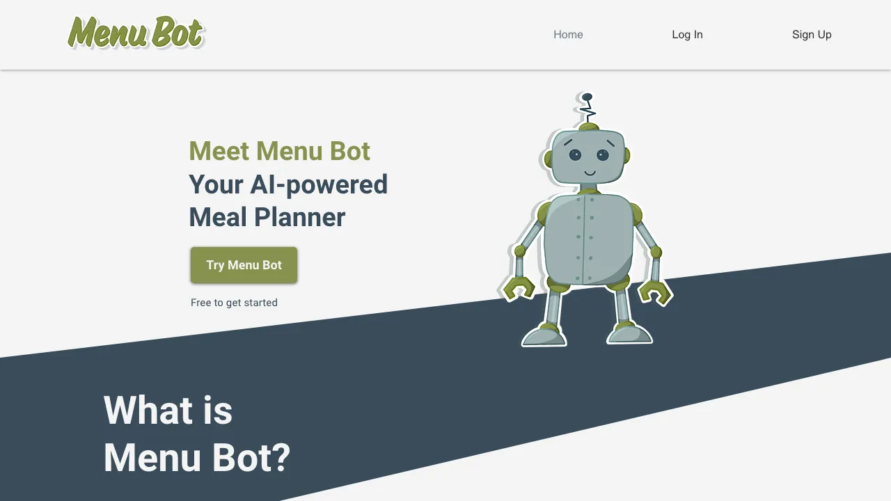 Menubot screenshot