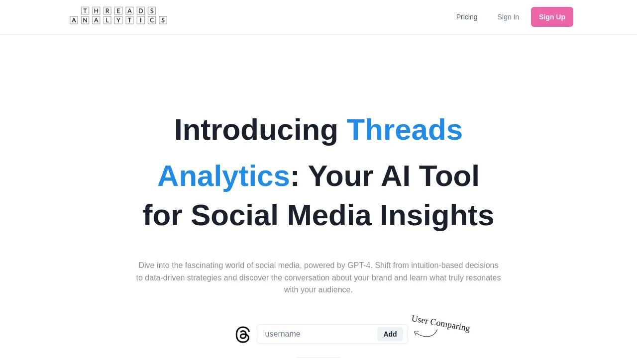 Meta Threads Analytics screenshot