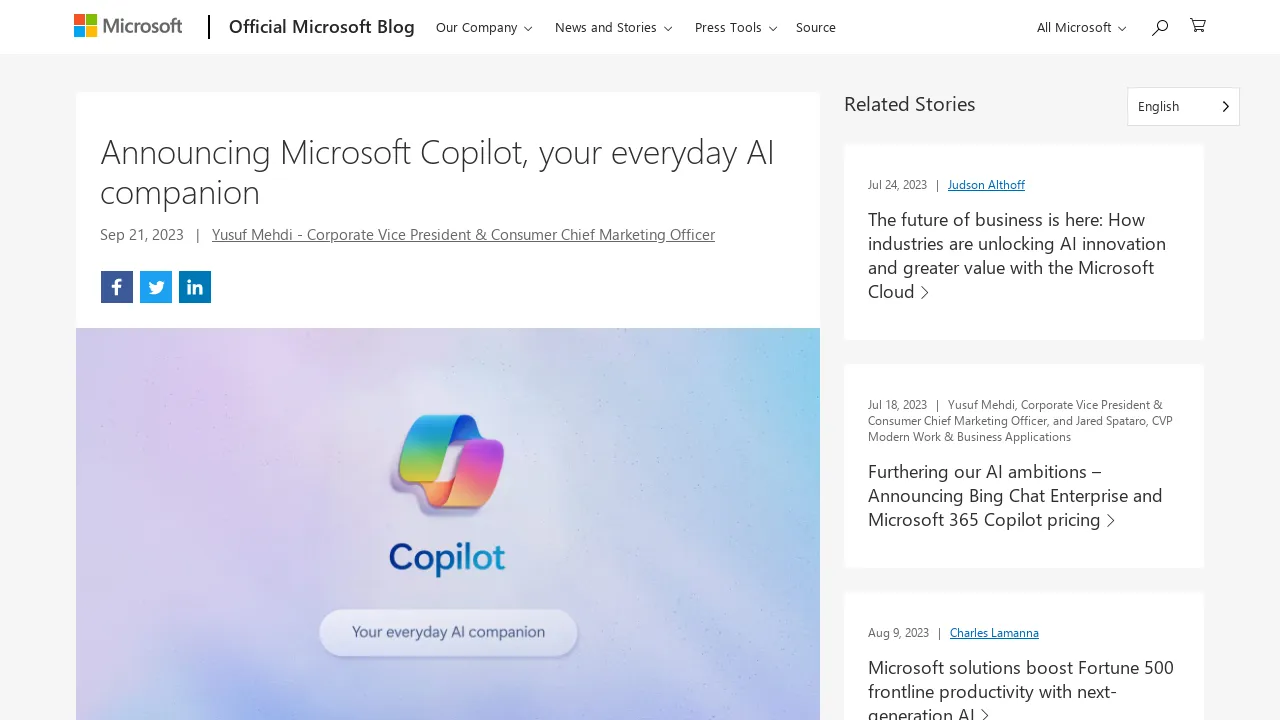 Microsoft Copilot screenshot