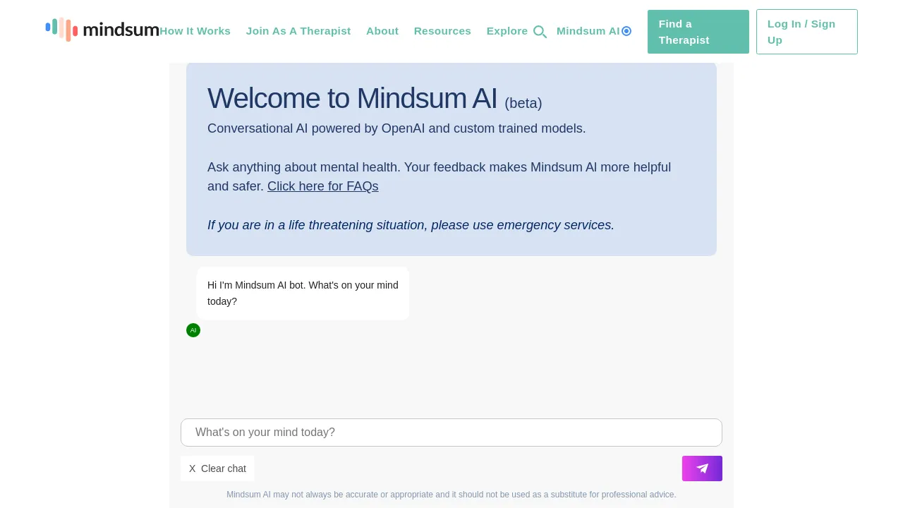 Mindsum screenshot