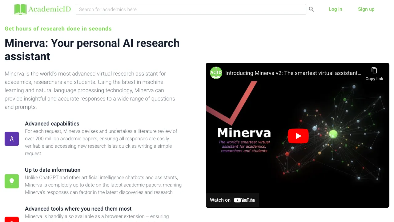 Minerva screenshot