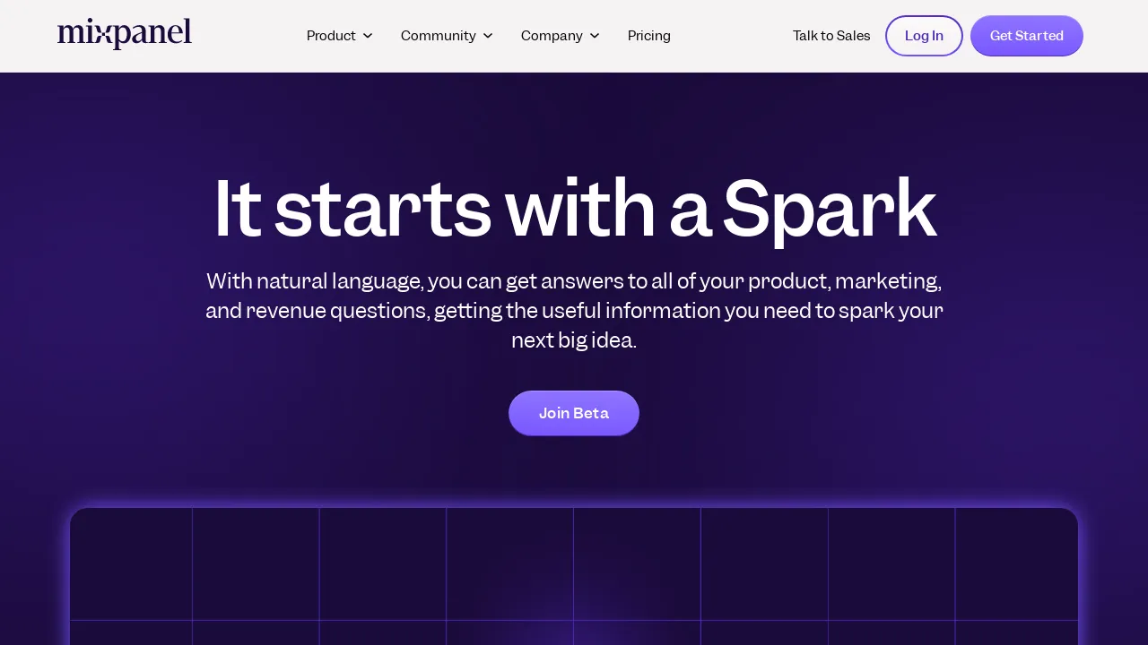 Mixpanel Spark screenshot