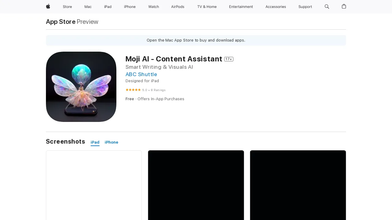 Moji Writing Assistant screenshot