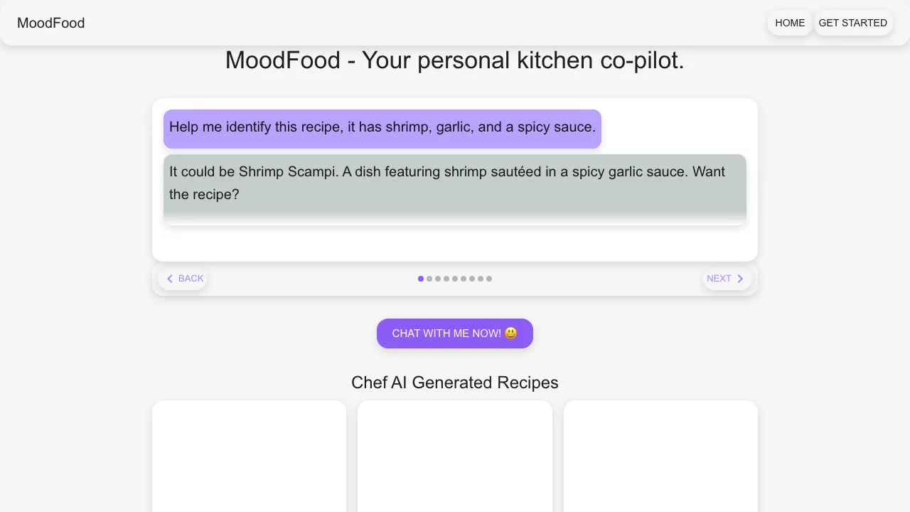 MoodFood screenshot