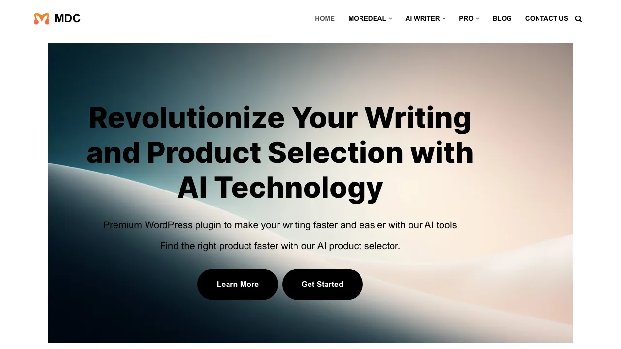 Moredeal AI Writer screenshot