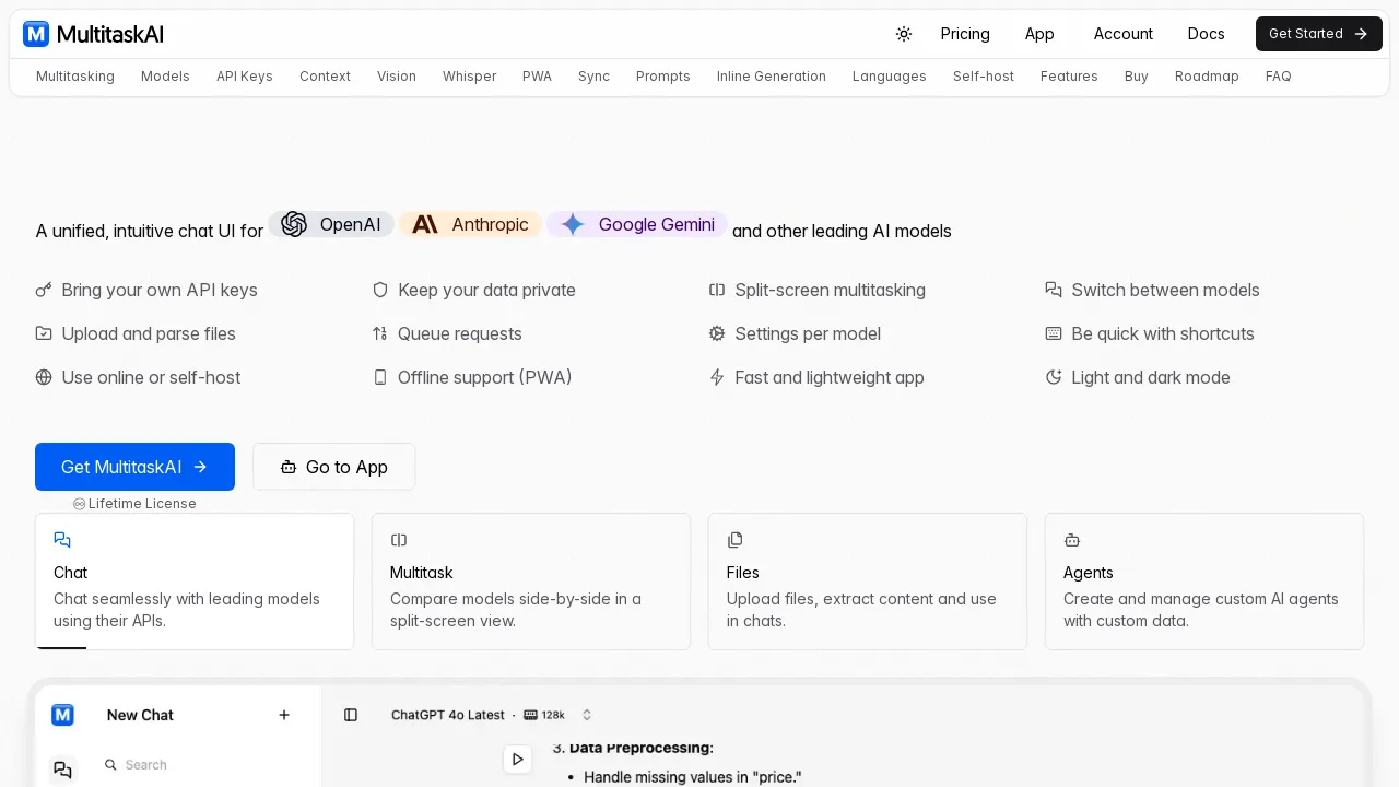 MultitaskAI screenshot