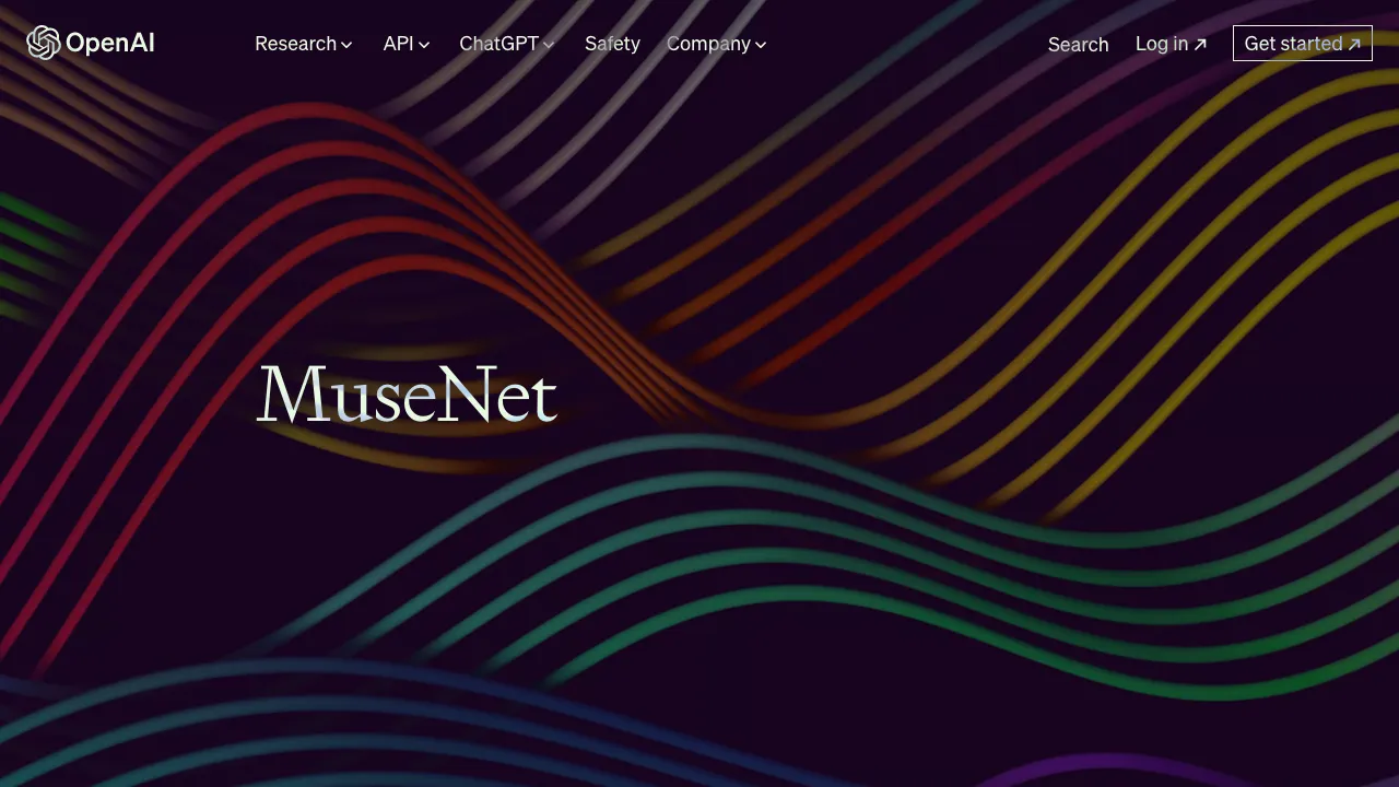 Musenet screenshot