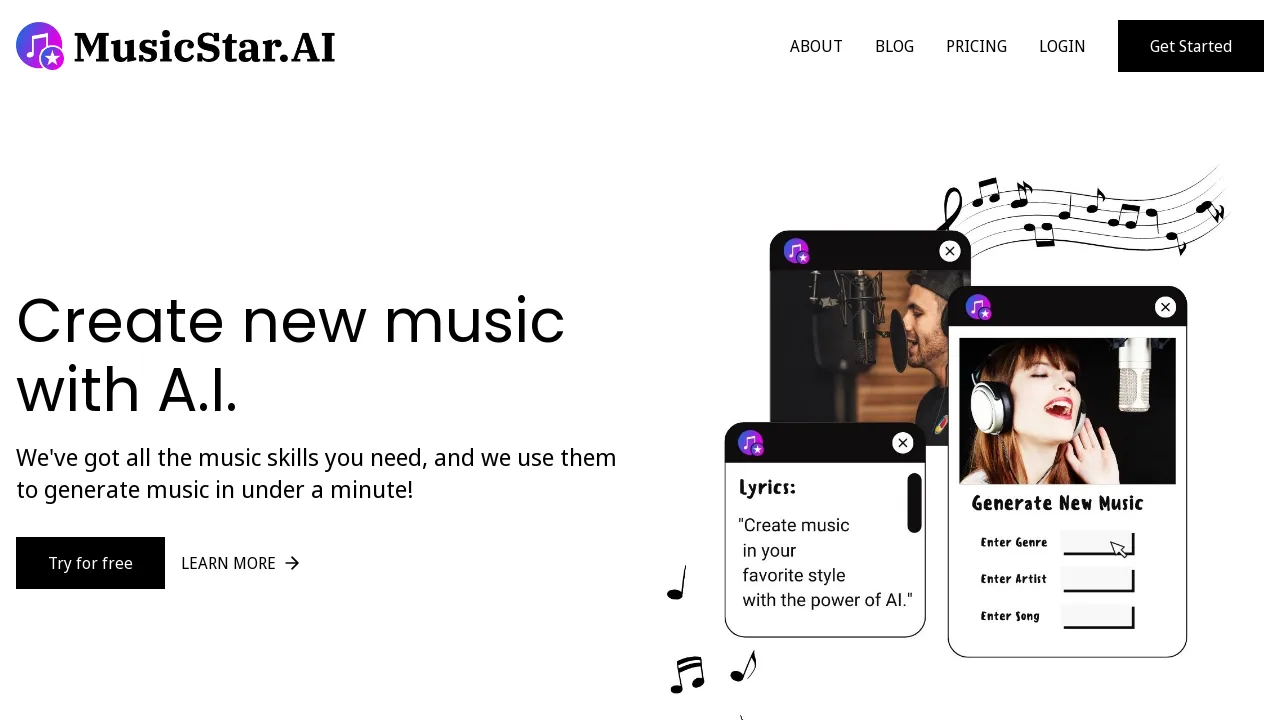 MusicStar.ai screenshot