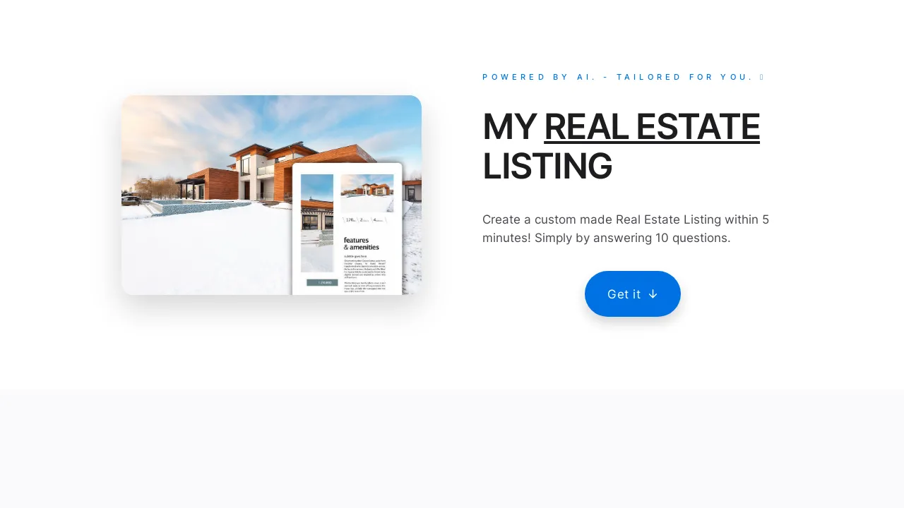 My Real Estate Brochure screenshot