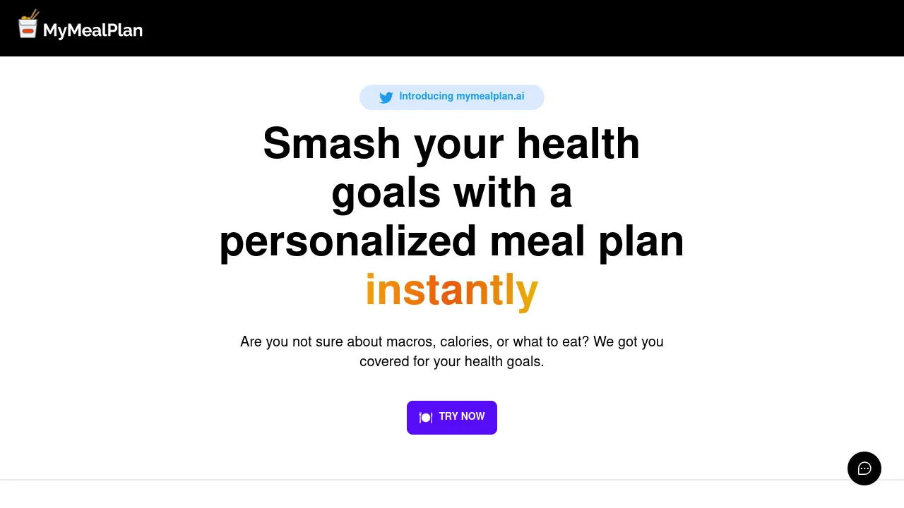 Mymealplan screenshot