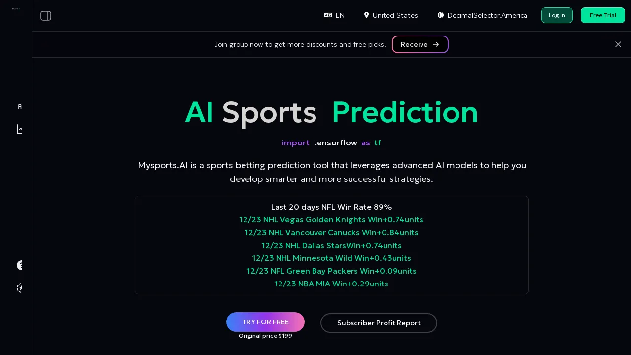 Mysports AI screenshot