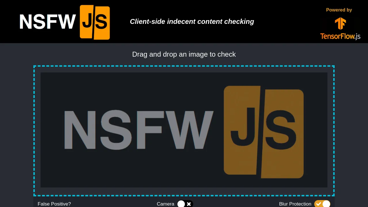 NSFW JS screenshot