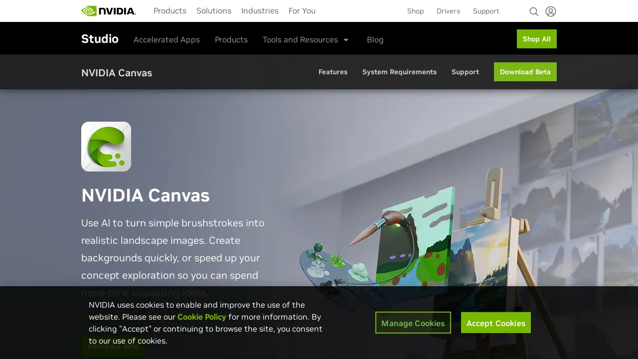 NVIDIA Canvas screenshot