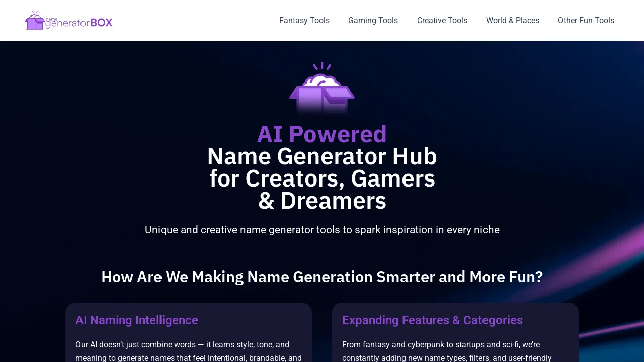 Name Generator Box