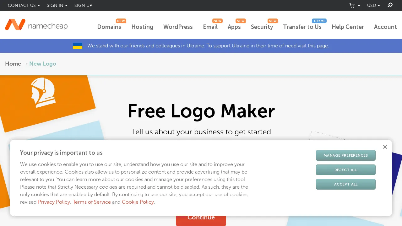 Namecheap Logo Maker screenshot